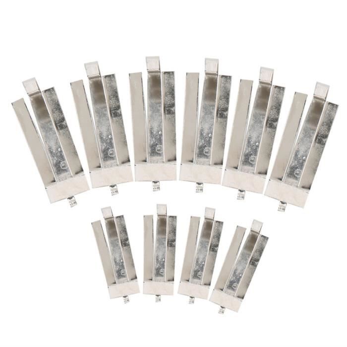 10 Pièces Clips de Carrosserie RC, 8,3 Mm R Clips Clip de Coque de Voiture RC Clip de Carrosserie en Métal en Forme de R Broches pour 1/5 1/6 1/8 1/10 Voiture