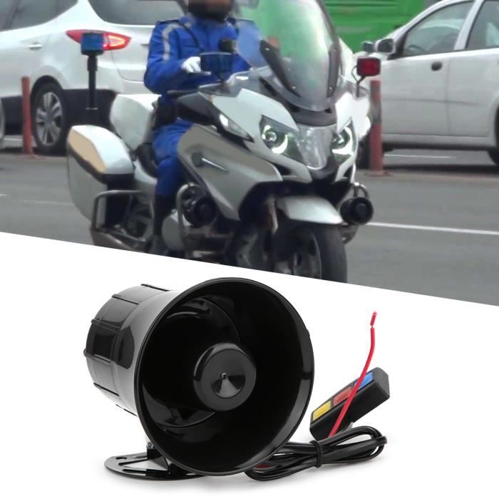 Sirène électronique police US 100W 12V motos trikes avec