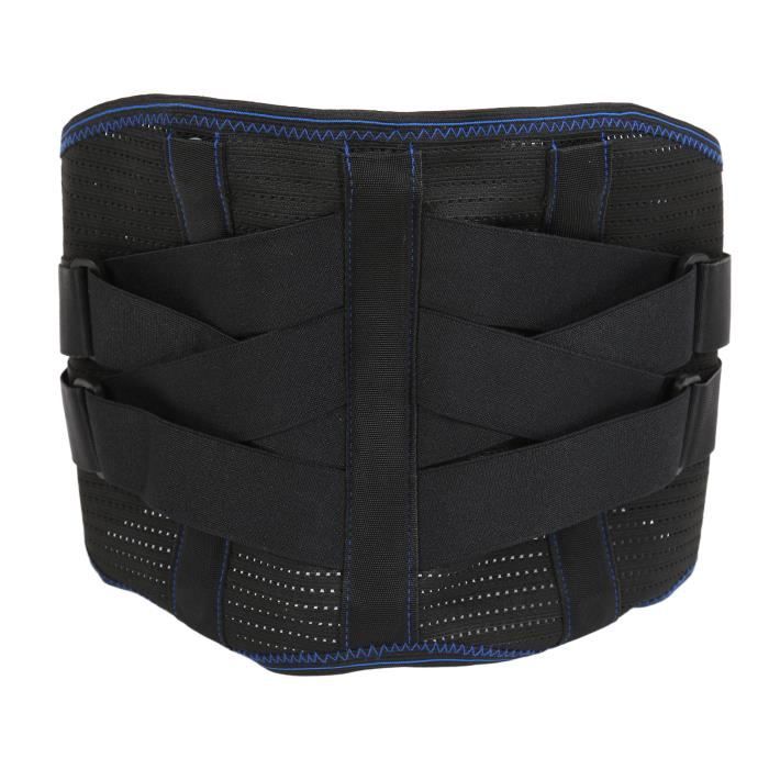 MUELLER Attelle Lombaire – Taille Unique, Compression Réglable, Coussin Amovible, 4 Ressorts Acier, Respirant