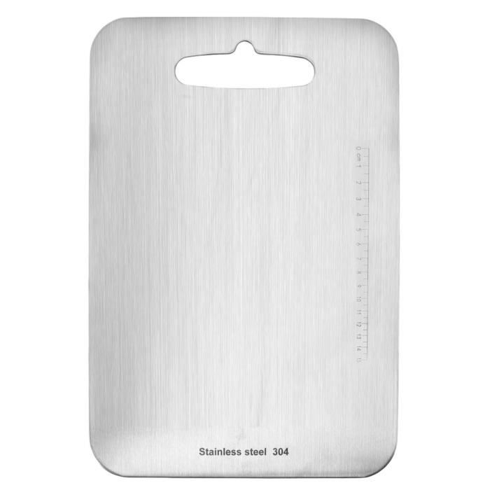 Planche A Decouper 316 Inox,Plan De Travail Inox,Protege Plan De Travail Cuisine,Plaque Inox Cuisine,Grande Planche A Decouper Pour La Cuisine,Bar, Restaurant (60 * 50cm