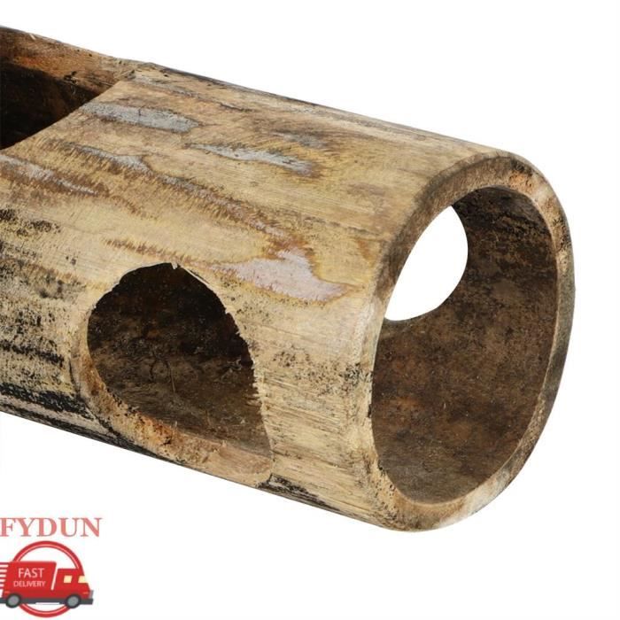 FYDUN Jouet tunnel de hamster Pet Hamster Bamboo Tunnel Tube de forme jouet pour jouer au broyage de dents (M) animalerie jouet