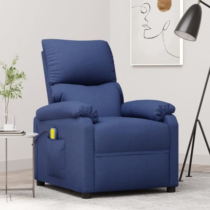Gant De Massage Pour Cheval - Double Face Étrille Et Billes - Bleu Roi