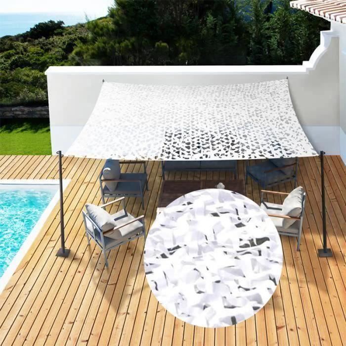 Housse D'ombrage Pour Trampoline - Toit Pare-soleil 8 Poteaux - Tailles 2.4m à 4.3m - Maille UV Protection 95%