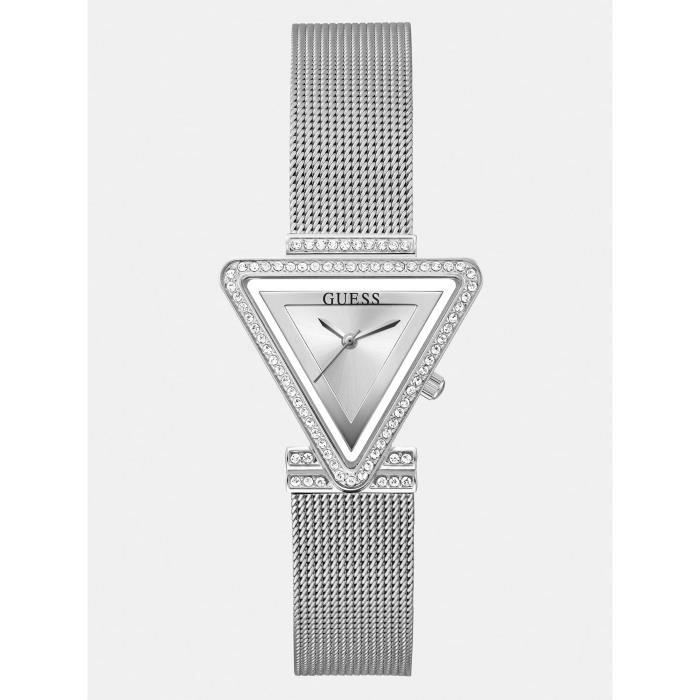 Montre Femme GUESS Acier Inoxydable Argentée - Cadran Bleu, Mouvement Quartz, Livraison Gratuite USA