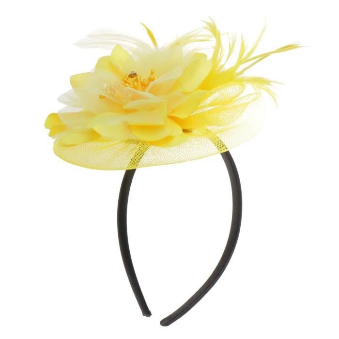 Fascinator Serre-tête Avec Fleur Et Voile à Pois - Pour Mariage - Matière Sinamay - Neuf Sans Emballage