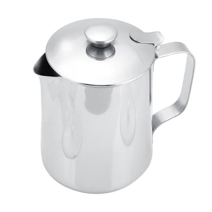 Argent Théière Théière en acier inoxydable Thé Café Ébullition rapide 2L