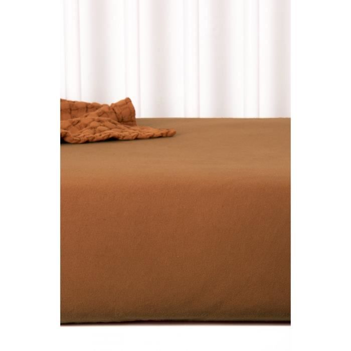 Drap Housse Coton Bio Pour Lit Bebe 70 X 140 Cm Noisette Cdiscount Maison