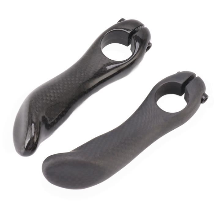 25 nouveau BALUGOE fibre de carbone gravier vélo de route guidon fibre demi câble interne noir mat 31.8mm 13 degrés accessoire d'équitation  18