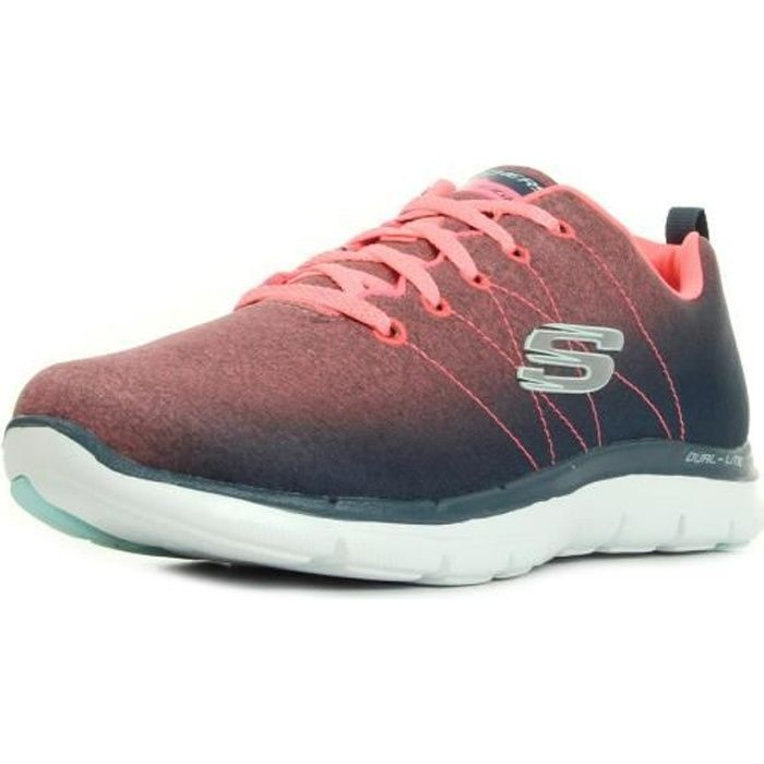 Skechers Flex Appeal Bright Side Rose, bleu marine - Cdiscount Chaussures