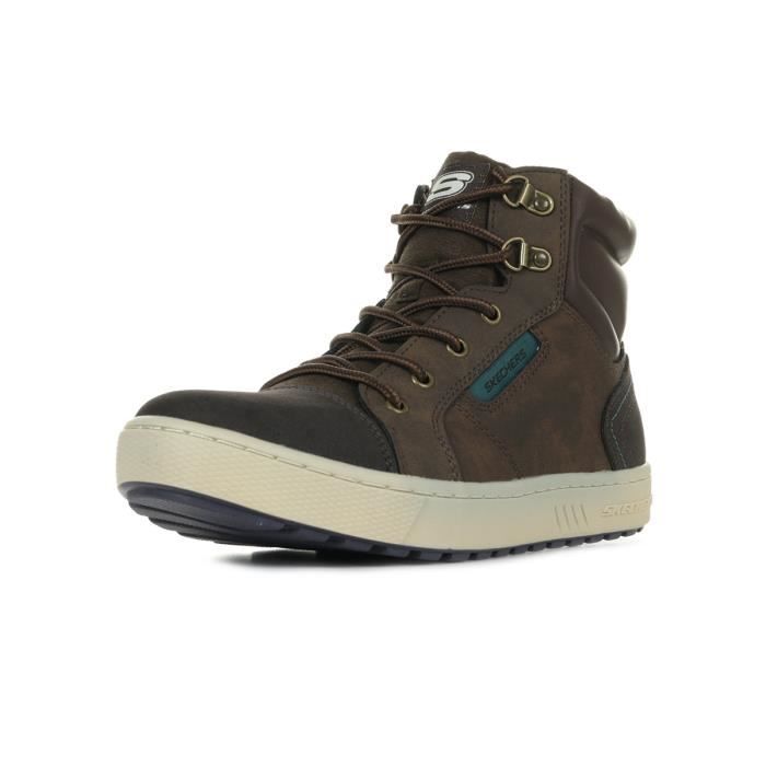 Baskets SKECHERS Direct Pulse City Clique Enfant Marron
