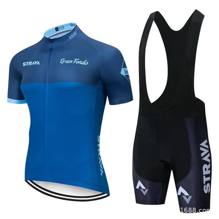 Homme Nouveau Bleu Cyclisme Vêtements Jersey Bib Pantalon 3D Pad à Manches Longues Ride Femmes Set 