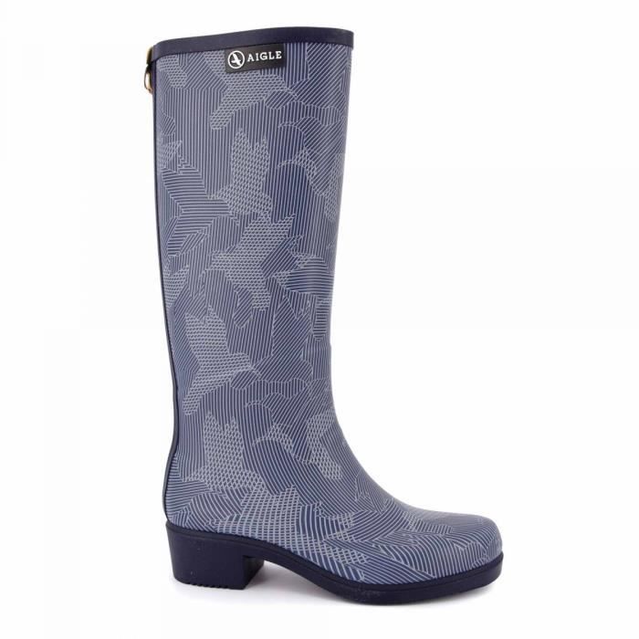 Woobling Bottes En Caoutchouc Pour Femmes Mollet Large Imperméables