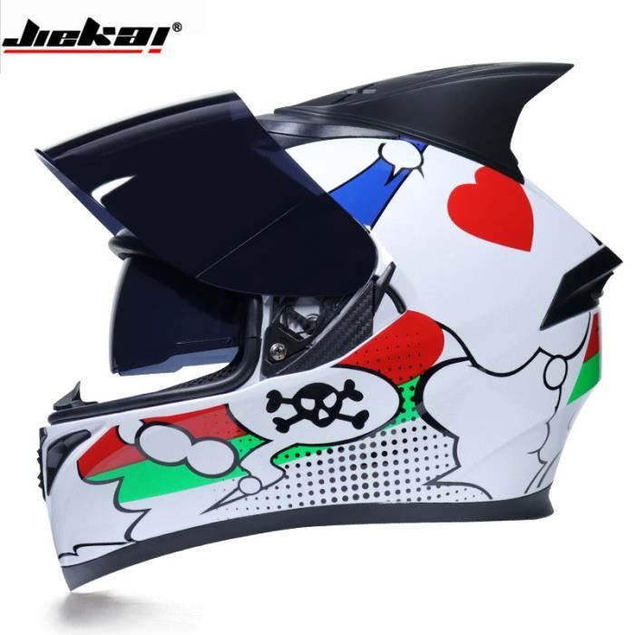 M-3)ORZ-991 Casque de moto modulaire à rabat Casque de course intégral