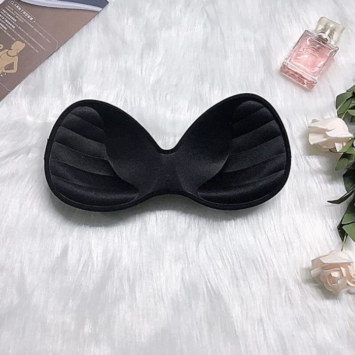 Lot De 6 Paires De Coussinets De Soutien-gorge Triangulaires Couleur Peau - Rembourrage Amovible, Taille L