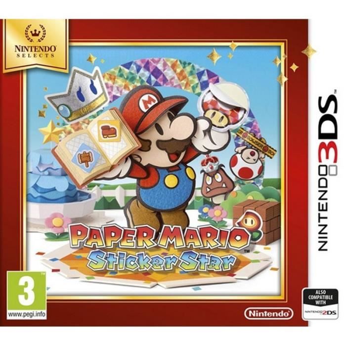 Jeu de rôle Mario Paper Mario: Sticker Star Réédition 3DS PEGI 3+
