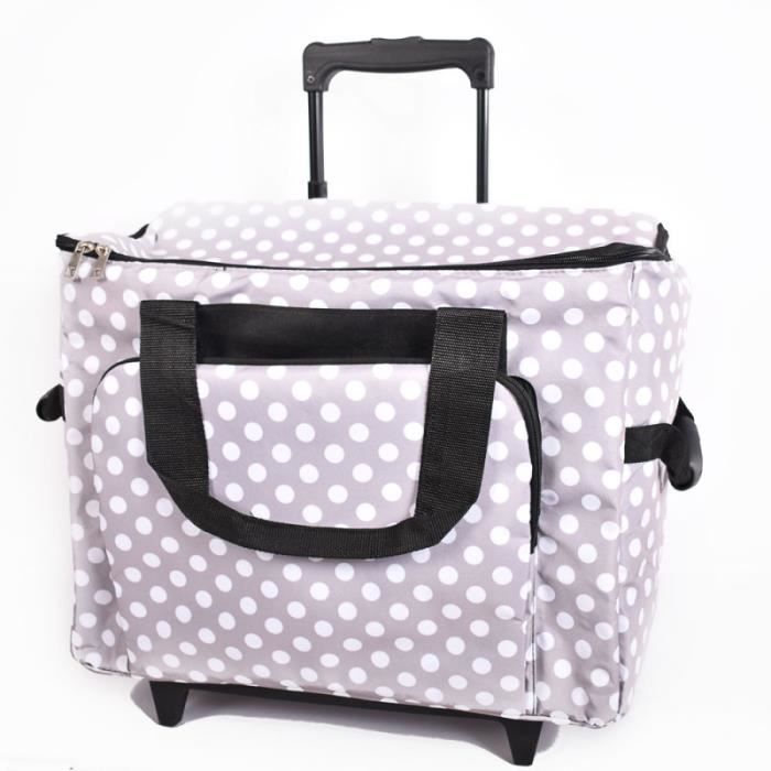 Valise à Roulettes Arebos 4 En 1 - 66 L, Poignée Extensible, 8 Serrures, Pour Coiffeur