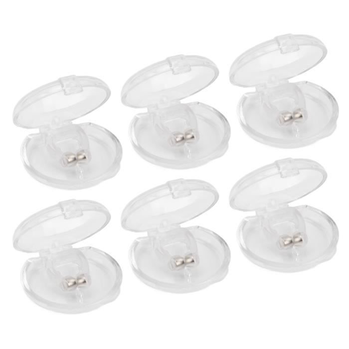 Clip Nasal Anti-ronflement En Silicone Magnétique - Aide Au Sommeil, Apnée Légère - Taille Unique