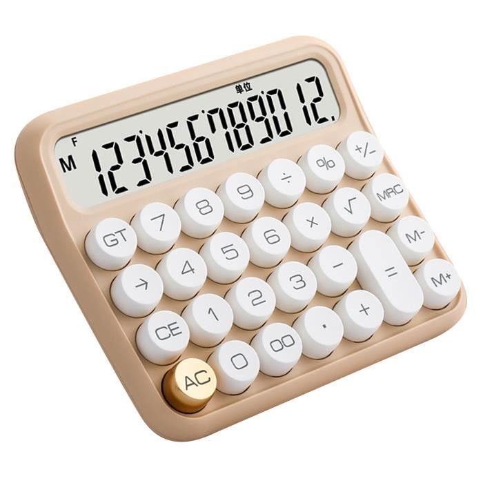 Qqmora Calculatrice à gros boutons Calculatrice à 12 chiffres, grand