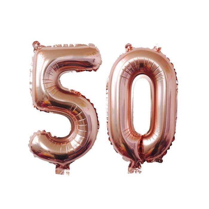 Jeu De Ballon En Rose Or Aluminium Pour La Decoration Anniversaire 40 Pouces 18 50 Ans Ballon De Fete M39 Cdiscount Maison