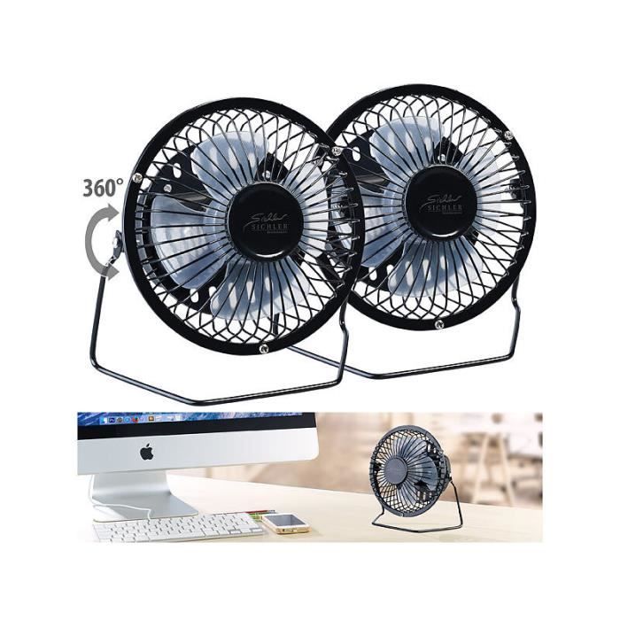 Ventilateur de table sans fil - Sichler Haushaltsgeräte - Mini - 3 vitesses - Autonomie 3h - Silencieux - Sichler Haushaltsgerate