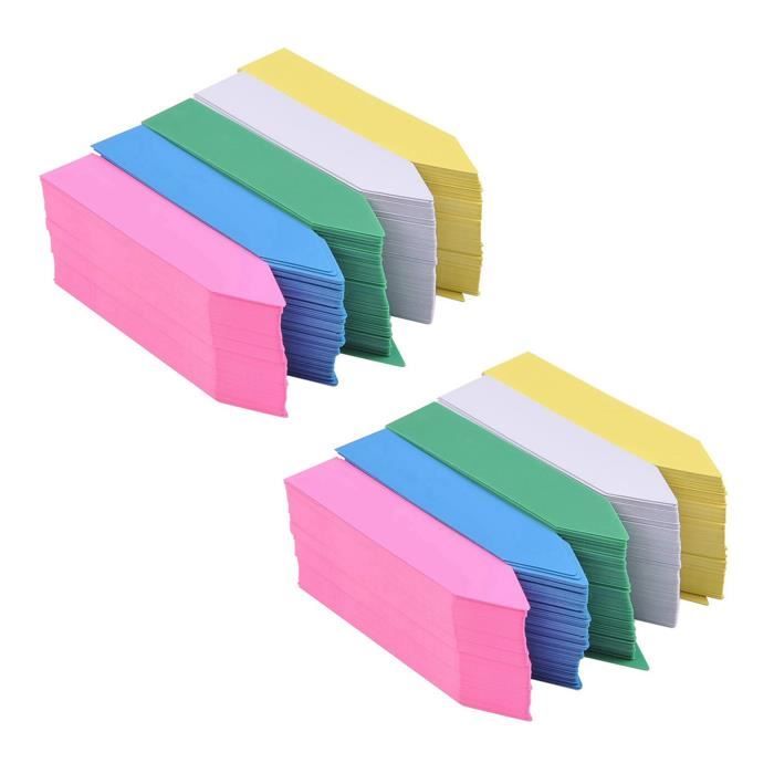 300 Étiquettes Enfichables Pour Plantes De Jardin - 6 Couleurs Plastique Réutilisables