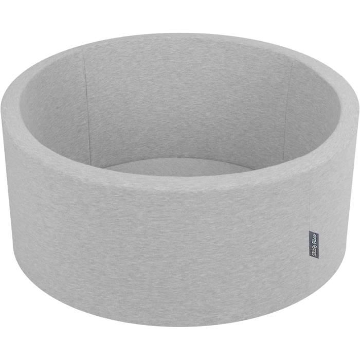 KiddyMoon 90X40-Sansballes Piscine ?? Balles pour B?�b?� Rond Fabriqu?� en UE, Gris Clair70 