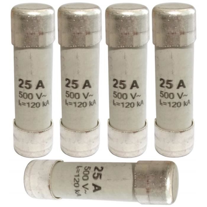 Fusibili Neozed Ceramica 25A 500VAC - Tipo GG, Confezione Da 5, Per Protezione Cavi E Linee - Foto 12