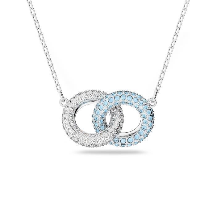 Collier femme - SWAROVSKI - Collier Swarovski Stone Aqua - Couleur de la matière:Blanc
