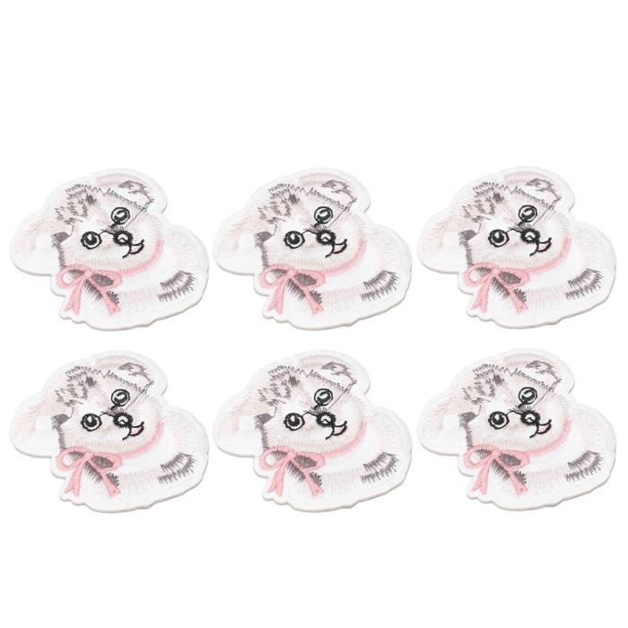 5 Pièces Patchs Broderie Fleur Sakura 1.8-9CM - Fer Ou Coudre Sur Vêtements Style Chinois