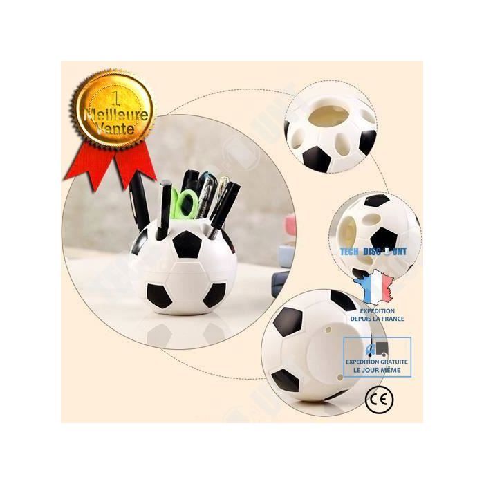 Pot à Crayons Football - Rond Créatif 10,5cm Pour Enfants Et Bureau