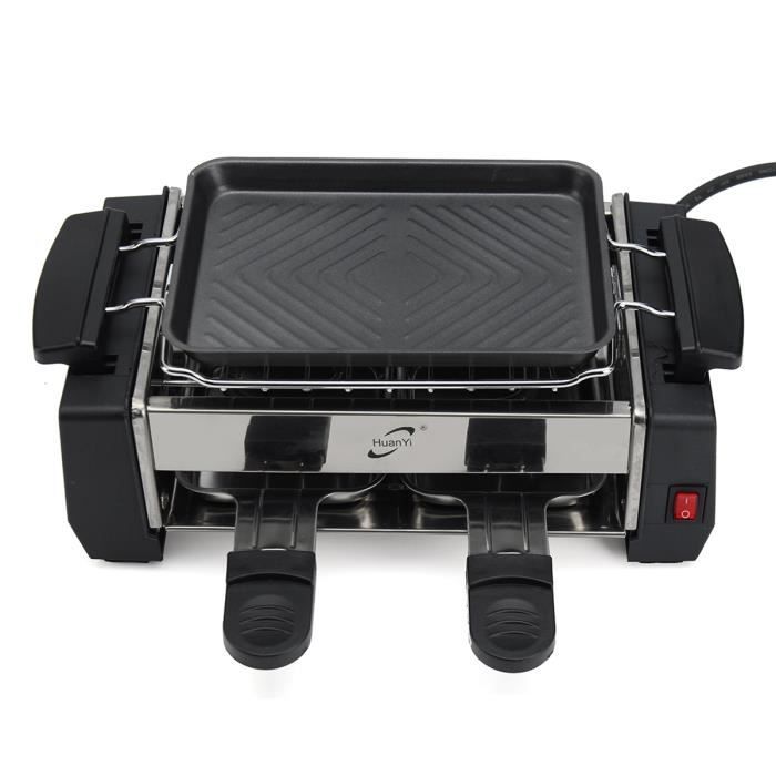 Grill électrique Portable - Intérieur/extérieur - Antiadhésif Sans Fumée - Beige