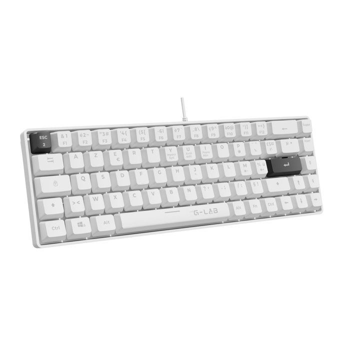 Clavier Gamer The G Lab KEYZ HYDROGEN 60% Format Compact Touches Filaire