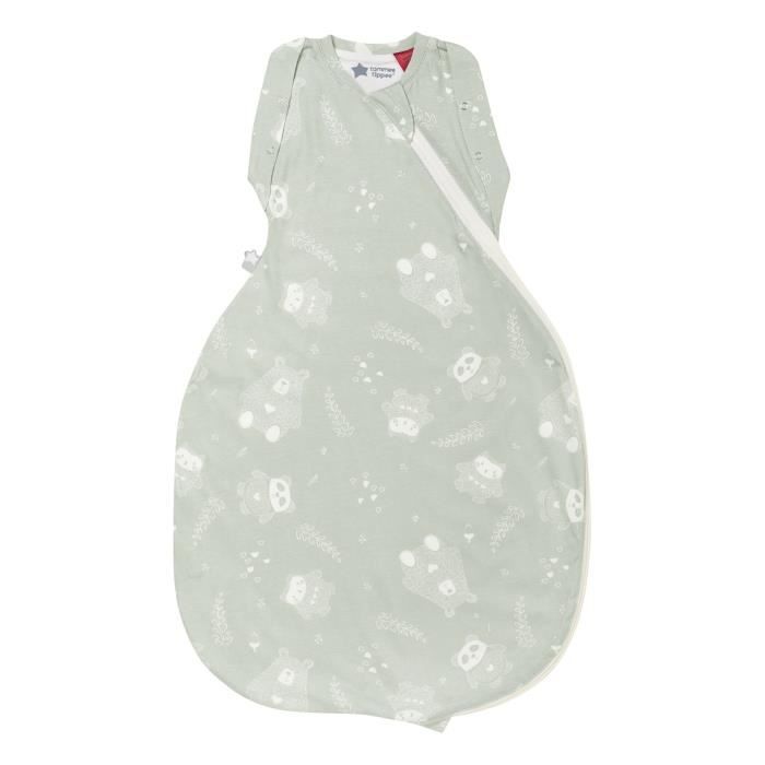 Tommee Tippee - Gigoteuse d'Emmaillotage, Tissu Doux et Riche en Coton - 1.0 TOG - 3-6mois - Woodland Gro Friends