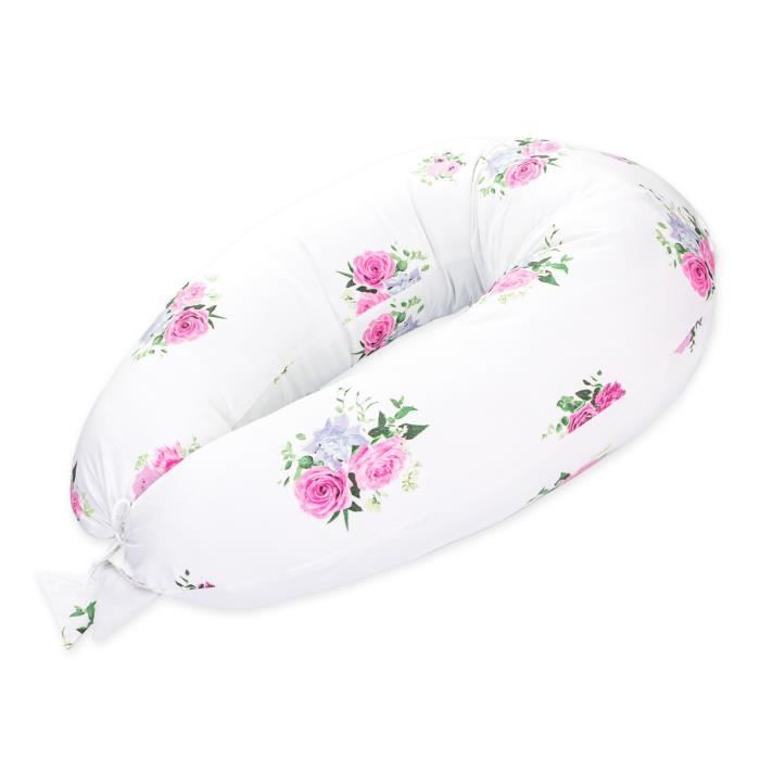 Sweet Jojo Designs Housse De Coussin D'allaitement Watercolor Floral Pink And Grey Par Sweet Jojo Designs Jjd14045