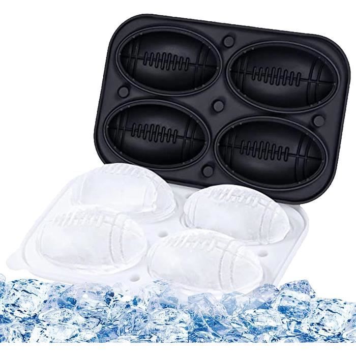 Moule à Glaçons Silicone Football Rugby Basket | Grands Moules à Glaçons En Forme De Ballon