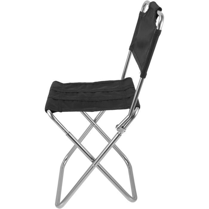Tabouret Pliant Folpus Avec Sac à Dos - Chaise Portable Pour Pêche, Camping, Randonnée - Tissu Oxford, Fer