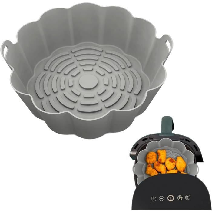 2 Pièces Pot En Silicone Pour Friteuse À Air, Réutilisable Air Fryer