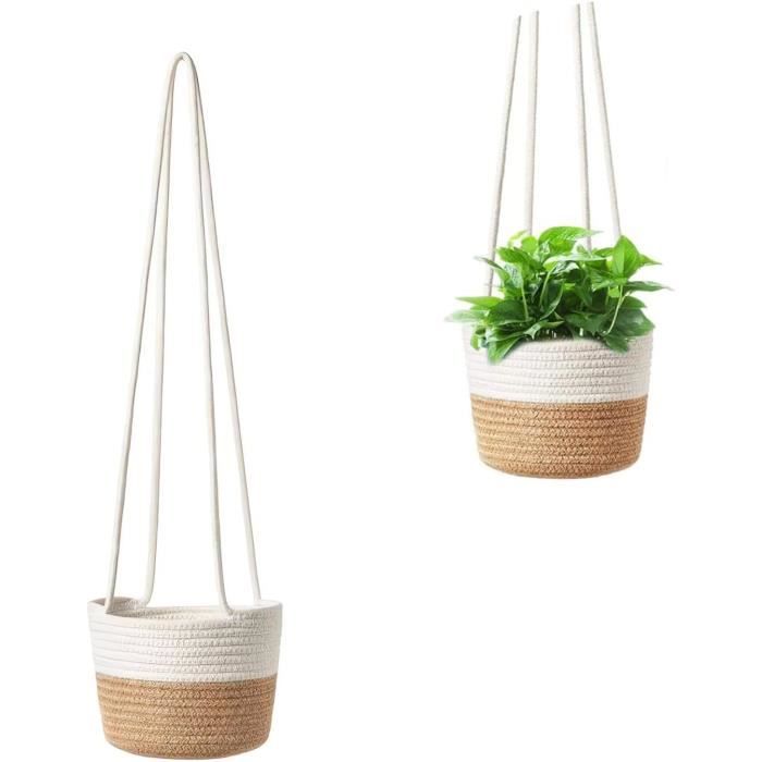 Jardinière suspendue pour balcon en terre naturelle 50 cm