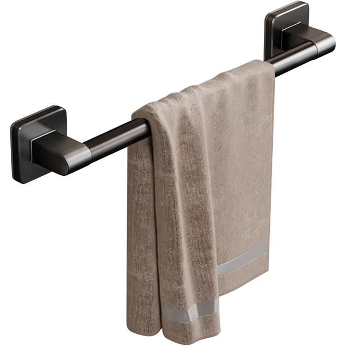 Porte-Serviettes Autocollant Sans Perçage - Acier Inoxydable 42cm - Pour Salle De Bain