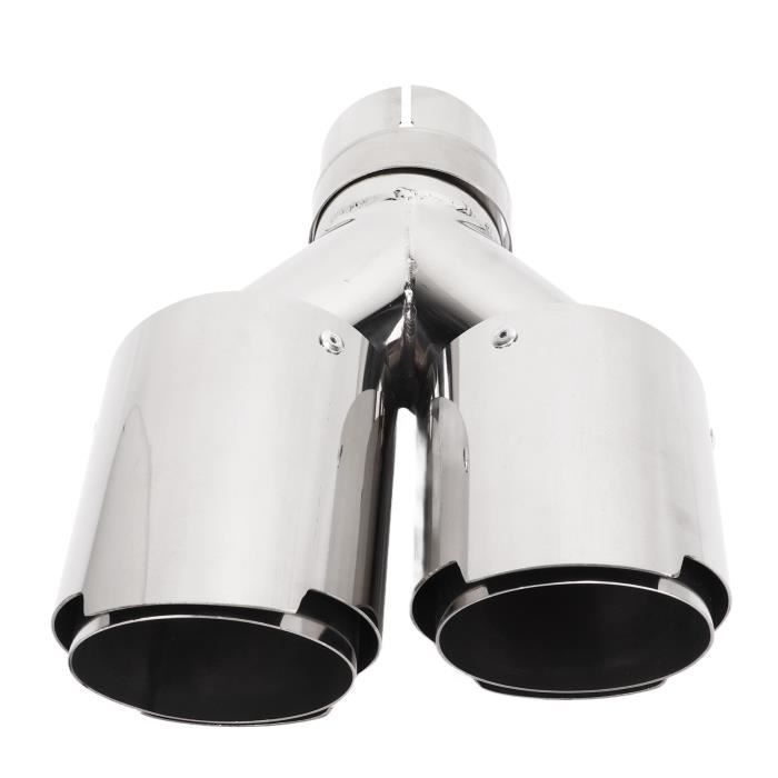 2x Embouts Échappement Inox Top-Longer - Tuyau Silencieux Chromé Plug & Play Pour Golf, Scirocco, Audi Et Plus