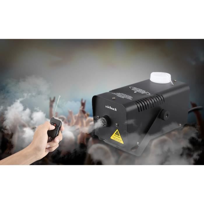 Machine à Fumée Machine à Brouillard Portative Virhuck 400W Avec sans Fil Soirée de