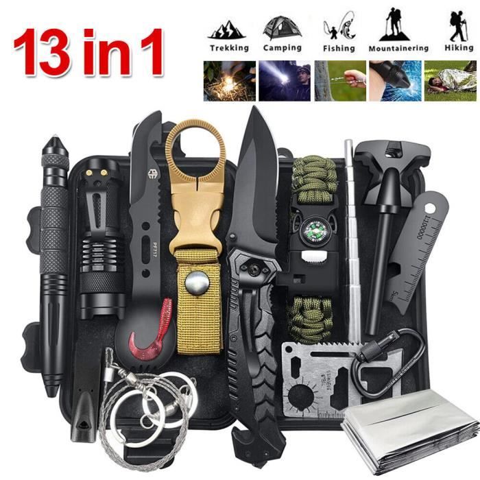 Kit De Survie D'urgence Filtre à Eau, équipement Tactique Outdoor Randonnée Camping