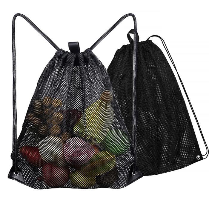 Sac à dos de plage de sac de sport de maille de cordon pour