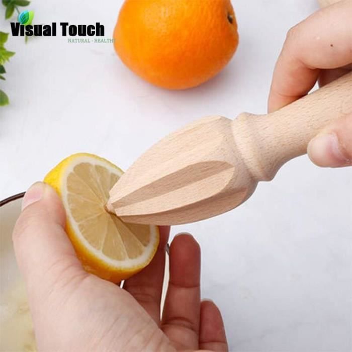 Presse-Agrumes Manuel En Bois De Hêtre – Extracteur De Jus Naturel Et Durable Pour Citrons & Oranges