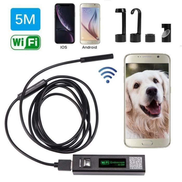 TT18433Endoscope Sans Fil Wifi Hd 1200P Caméra D'Inspection 2.0