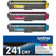 Pack Toners TN241CMY-BROTHER-Cyan, Magenta, Jaune-3x1400 p.-DCP-9015, DCP-9020, HL-3140, HL-3150, HL-3170, MFC-9140, MFC-9330 etc-1