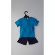 Ensemble Short Tee Shirt 100% Coton Enfant SPIDERMAN MARVEL Bleu Clair-1