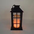 Lanterne de bougie décorative vintage noire classique 1PC avec LED pour la fête à maison de  PHOTOPHORE - LANTERNE A BOUGIE-1