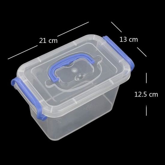 Xowine Boîtes de Rangement en Plastique Transparent de 5 L avec
