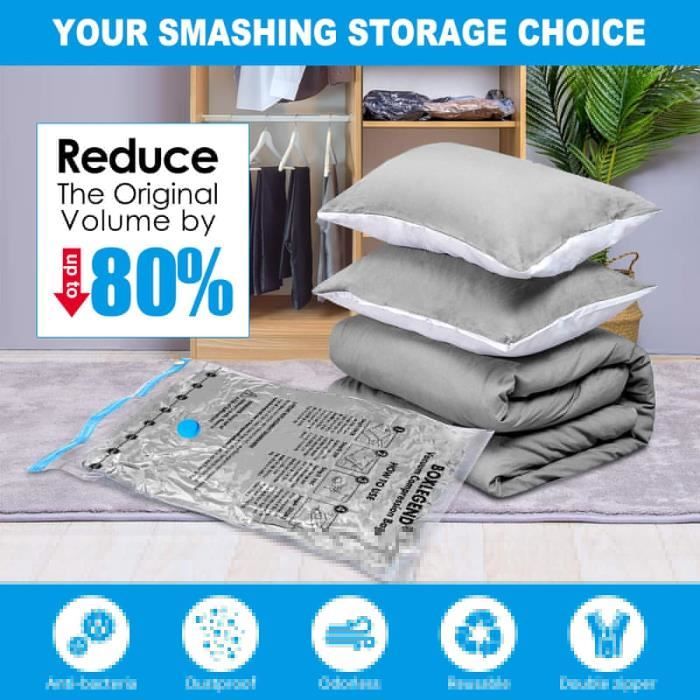 Sac sale rangement aspirable